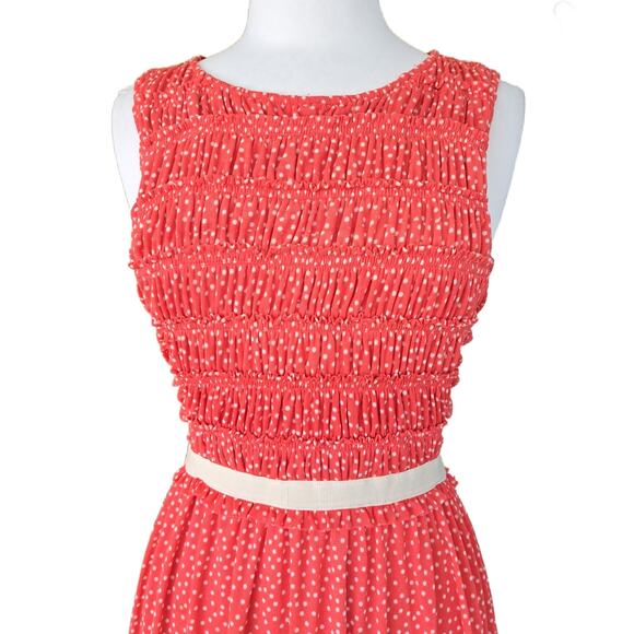 Anthropologie Postcard Retro Poppy Polka Dot Dress Size Small - Picture 6 of 11